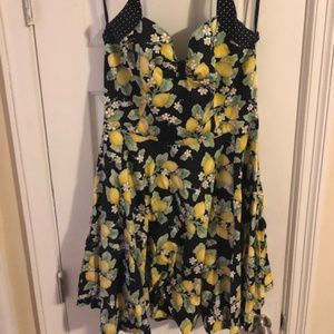 Hell Bunny Pin up Lemon Dress Plus Size
